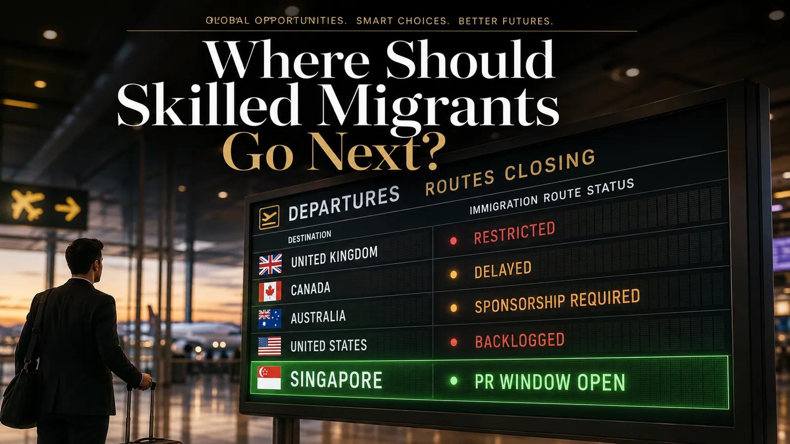 Global immigration squeeze and Singapore PR opportunity for skilled professionals 2026 to 2030
