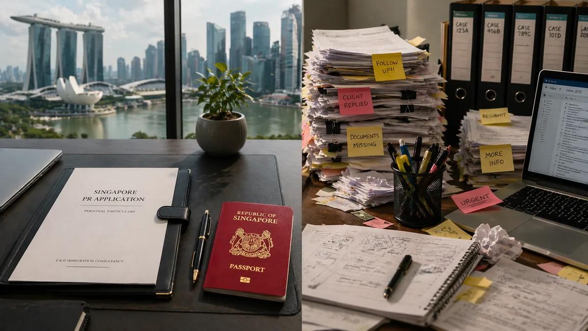 Person signing a contract — why unlimited warranty in Singapore immigration consultancies can signal weakness