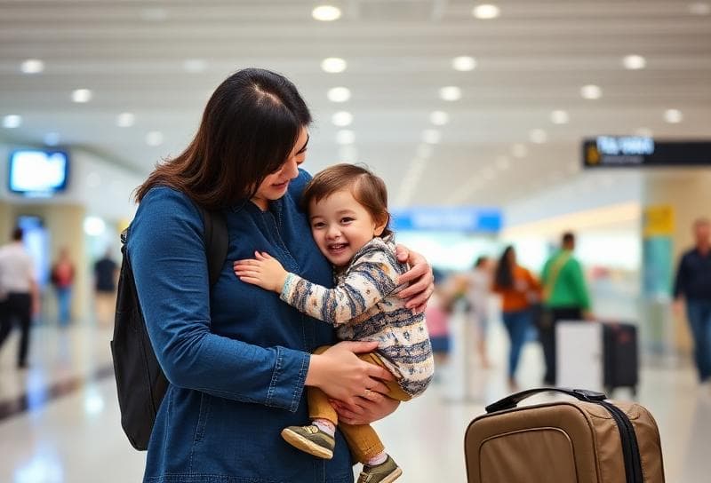 Family reunited in Singapore